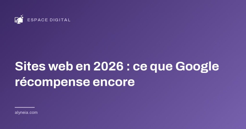 Sites web en 2026 : ce que Google récompense encore